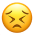 Sad face emoji with a distressed expression