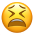 Distressed face emoji